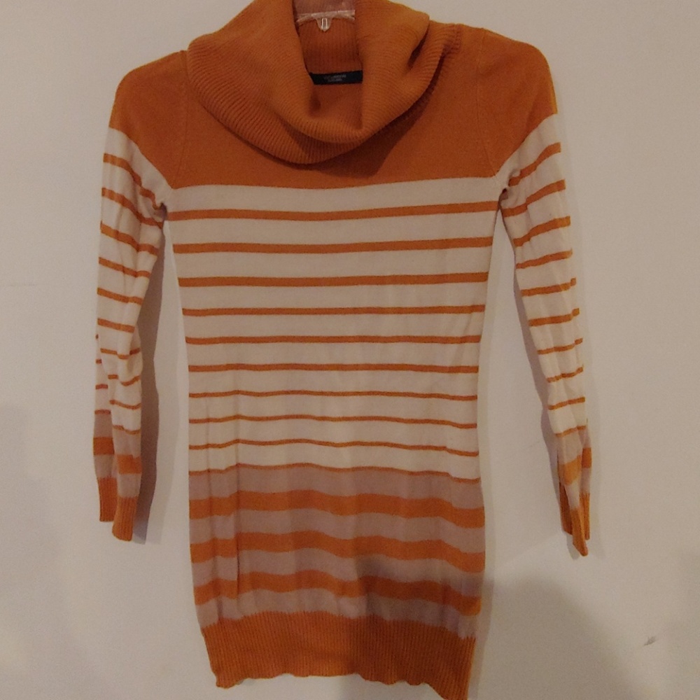 Long cowl neck sweater